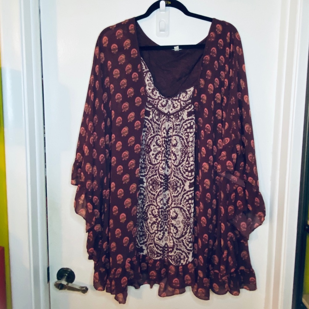 Free People flowing caftan dress